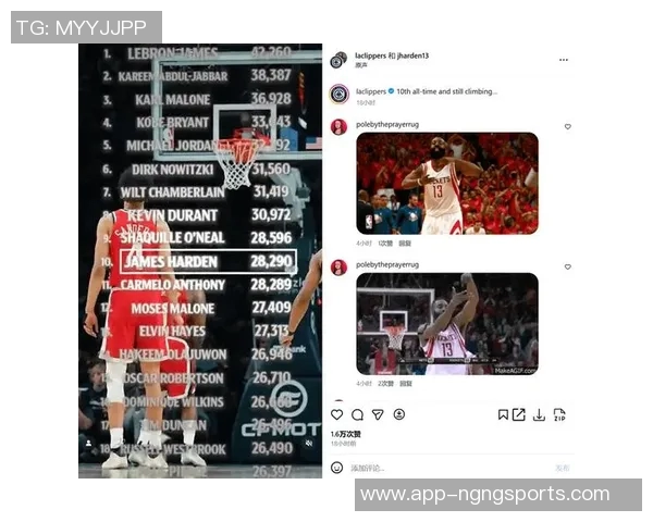 哈登透露KD与詹姆斯对话称两人得分排名持续上升